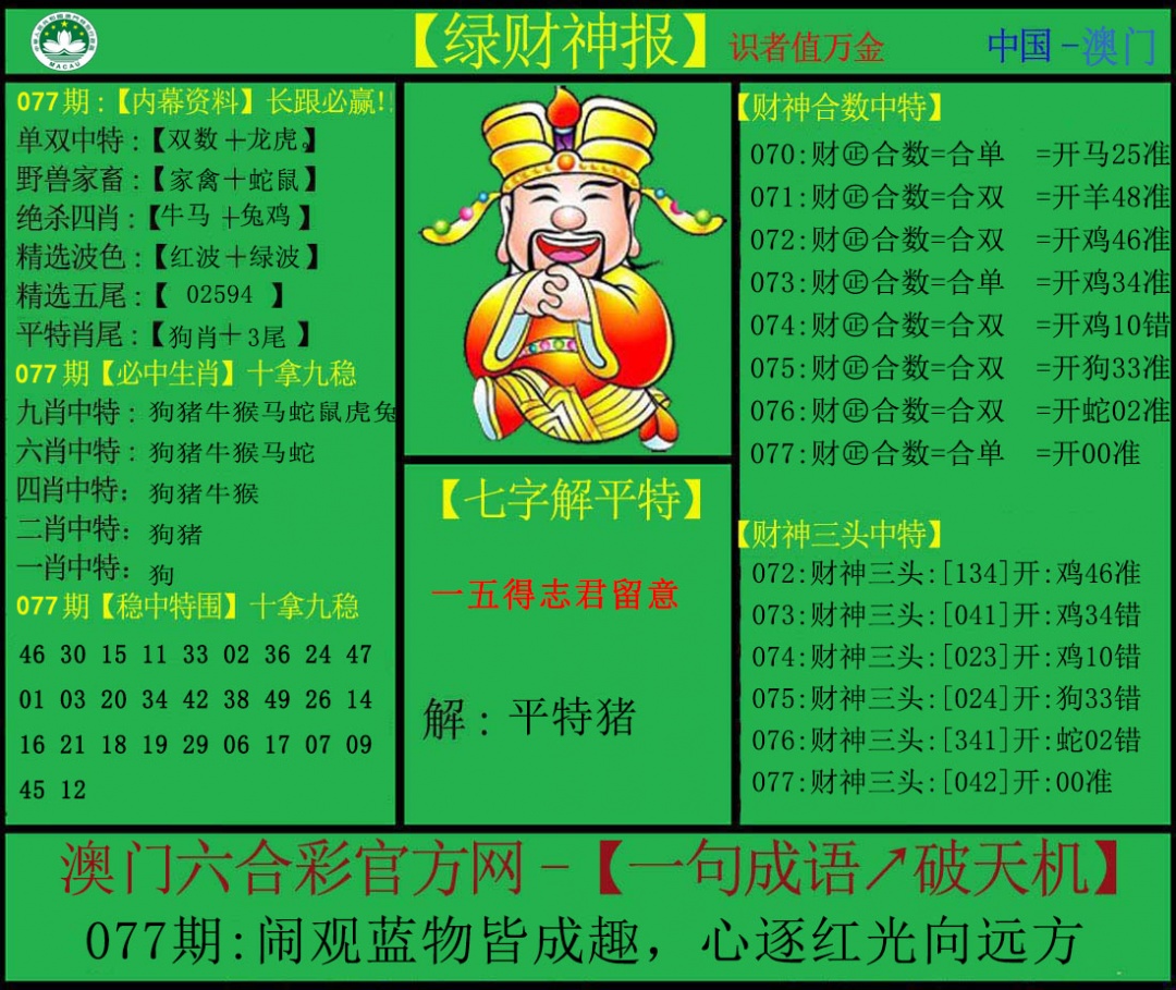 077期绿财神[图]